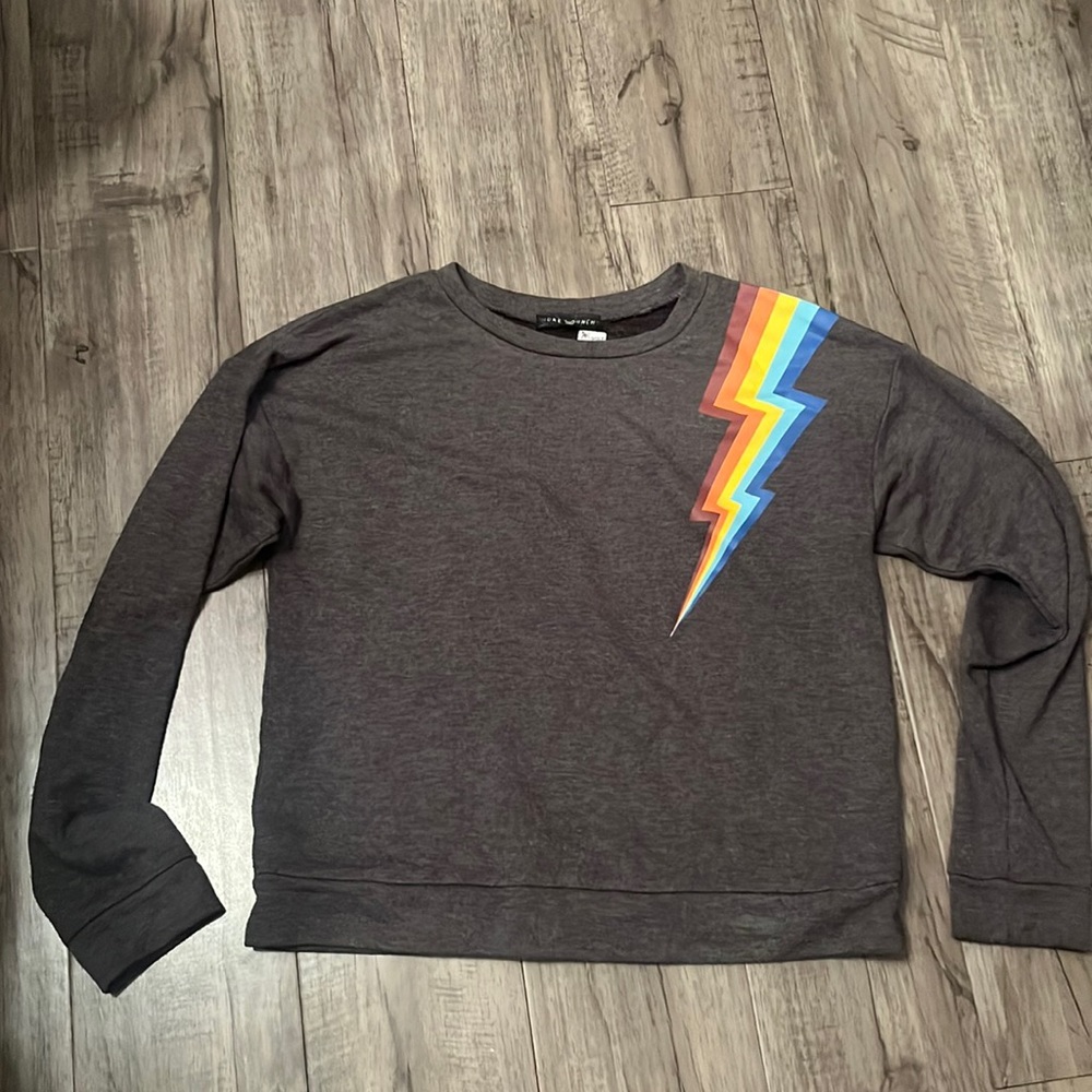 HONEY PUNCH Lightening Bolt Crewneck